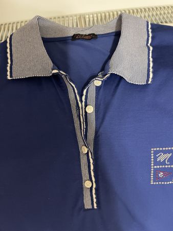 Mara Marini polo shirt, blue, size XL - stylish find!