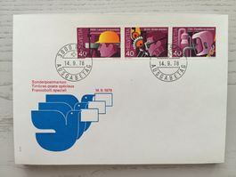 1978 FDC Werbemarken Zusammenhängend