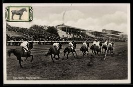 Hoppegarten, Pferderennen auf der Rennba