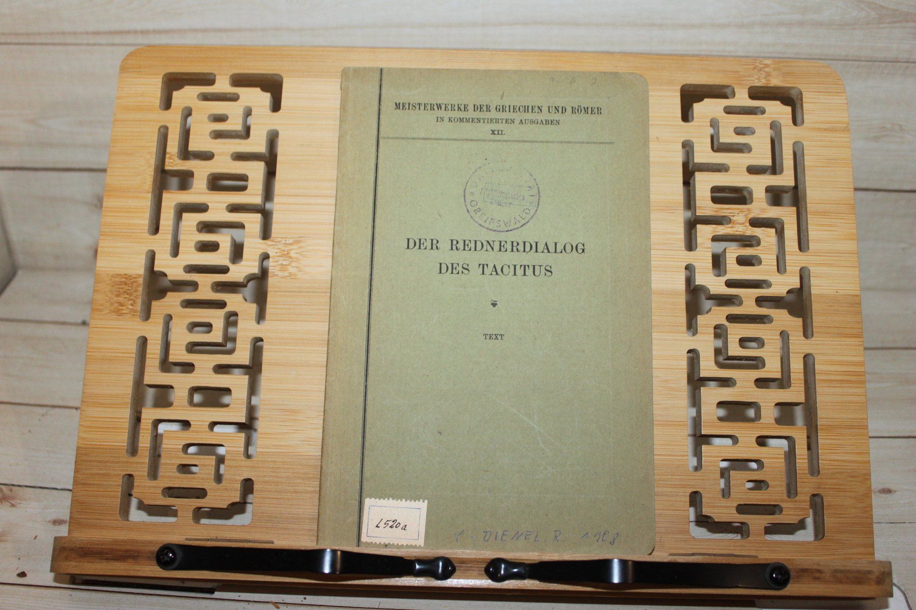 Libri: Der Rednerdialog des Tacitus. Einleitung und Kommentar 1908 – Usato da Urdorf venduto da Buchprofi