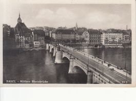 Basel Rheinbrücke, ca. 1930