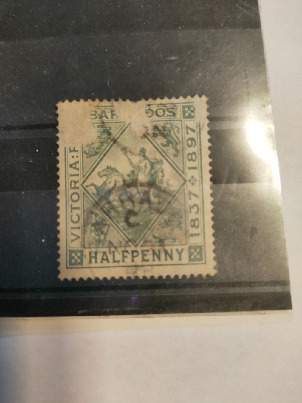 Tutti i francobolli: Briefmarke Barbados Half Penny – Usato da Bronschhofen venduto da happynews2018 1