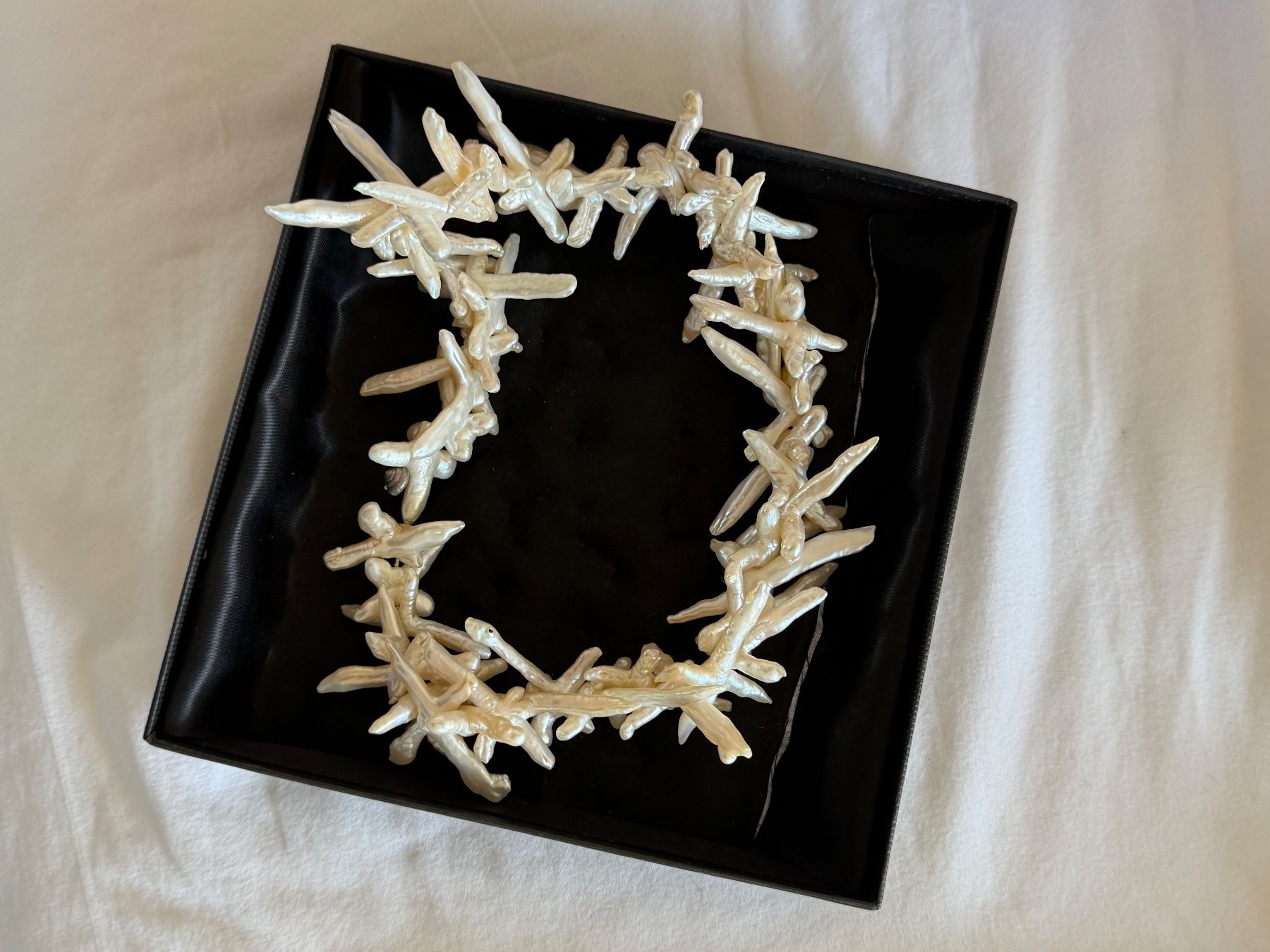Catenine: Kette aus Süsswasser-Stäbchenperlen – Usato da Herrliberg venduto da Samariter1990