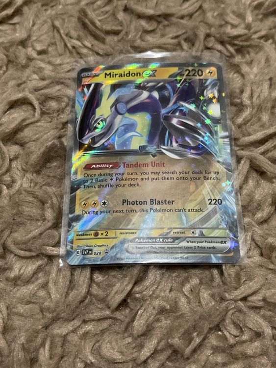 Top Zustand! Seltene Miradon ex Pokémon Karte SVP028 (Neu (gemäss ...