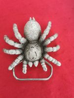 Gürtelschnalle Spinne silberfarben gebraucht guter Zustand