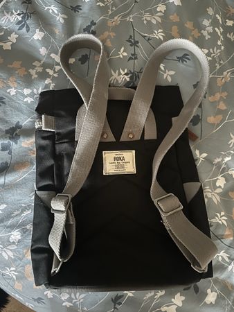 Roka London Rucksack schwarz grau guter Zustand