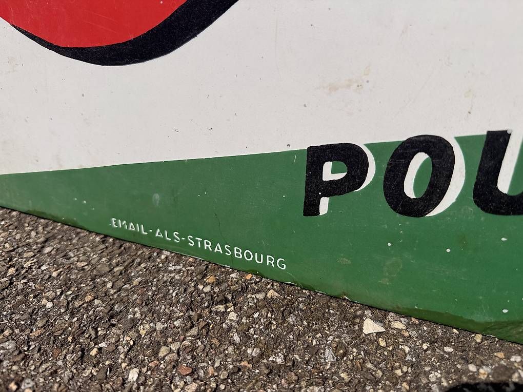 Insegne: Castrol Emailschild um 1950 gross – Usato da Nidau venduto da Nintschgu 1