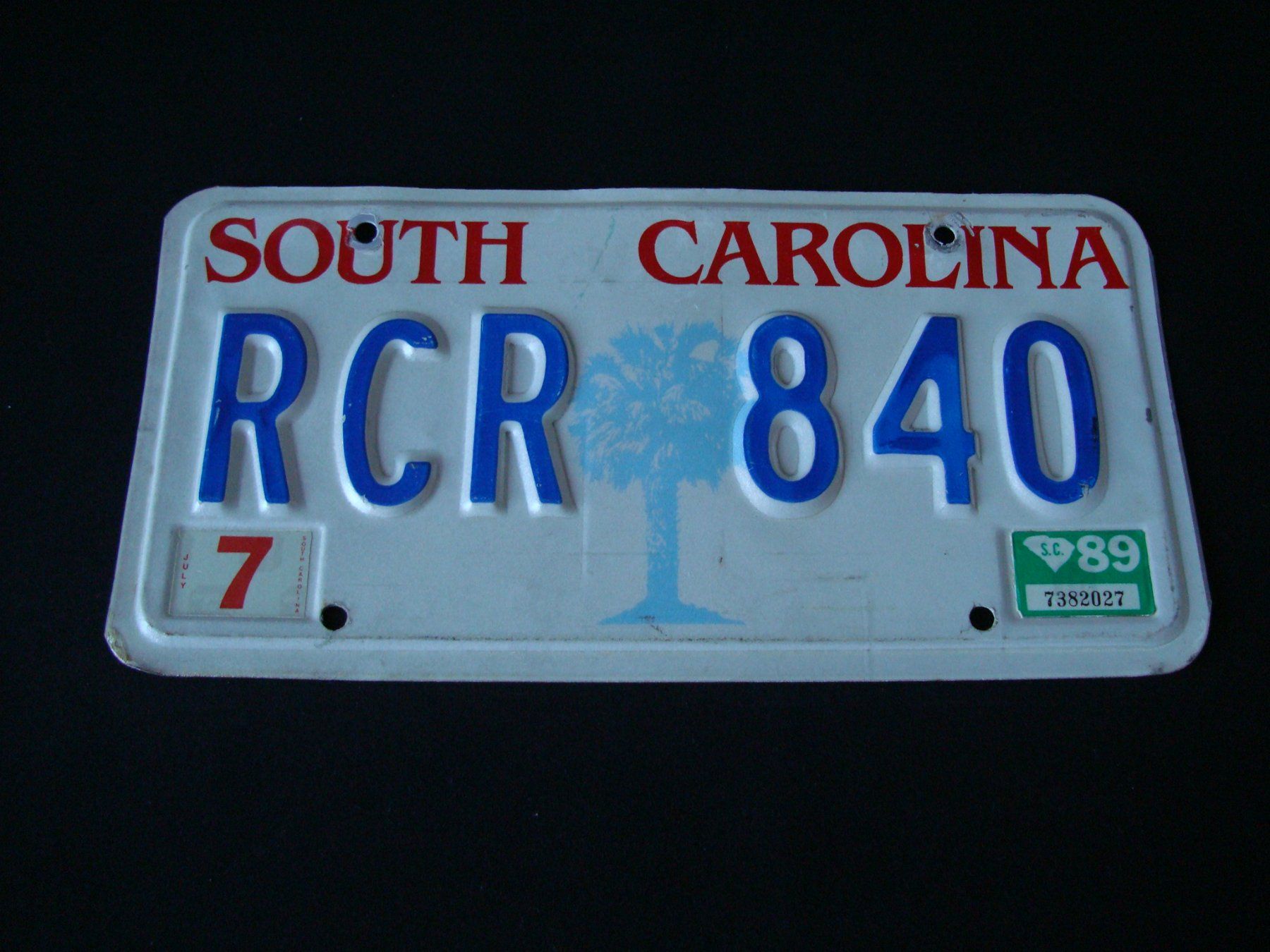 Insegne: SOUTH CAROLINA RCR 840 – Usato da Scherz venduto da 5246
