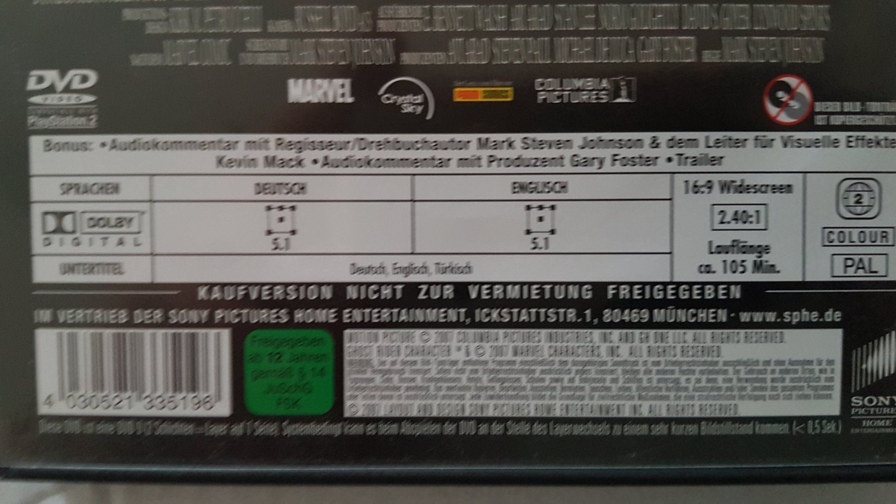 Tutti i DVDs: DVD Ghost Rider / Nicolas Cage – Usato da Oetwil am See venduto da fineli2 1