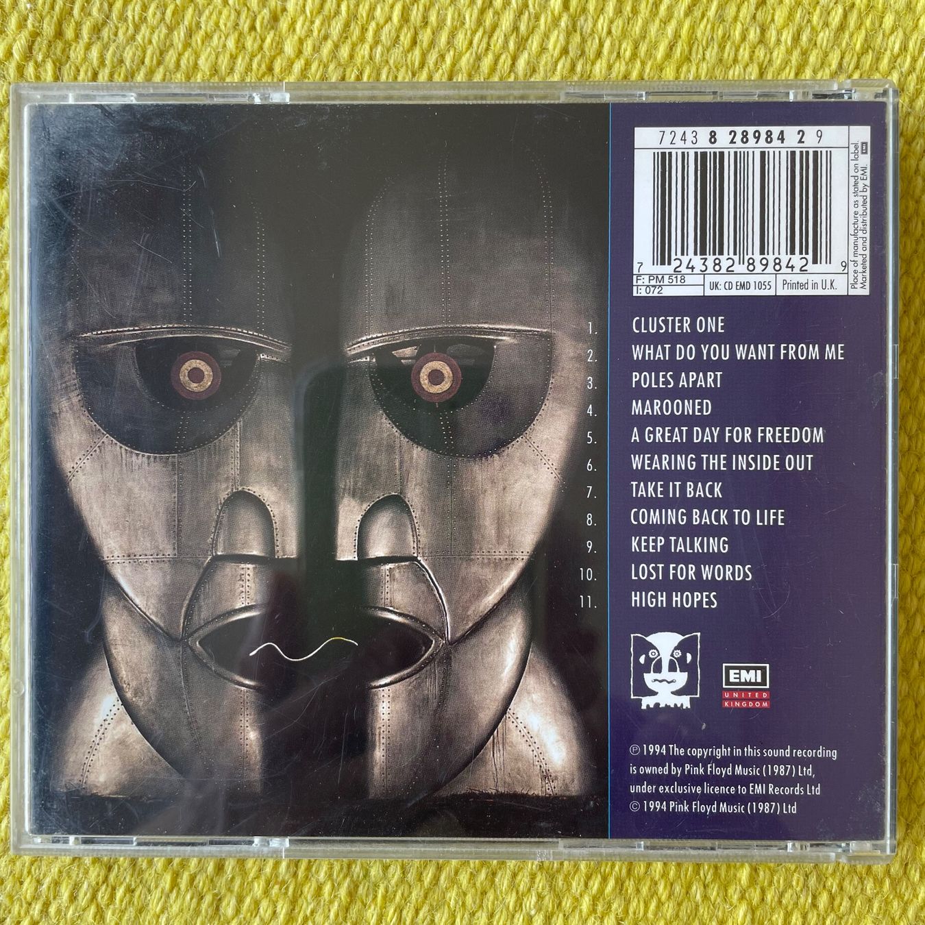 CDs: PINK FLOYD-THE DIVISION BELL – Gebraucht aus Rorschacherberg von CD-Roli 1