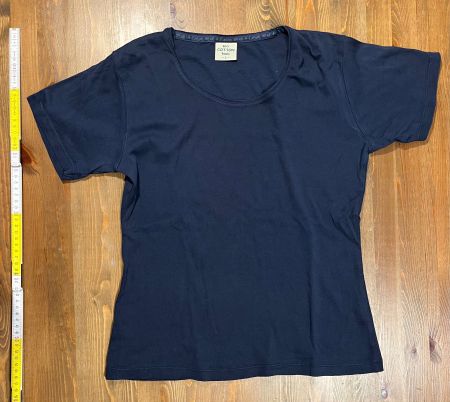 Dunkelblaues Damen T-Shirt - Bio Cotton Basic, Grösse L