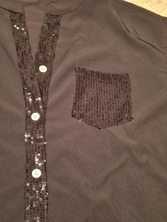 Chemise longues manches taille XL avec sequin