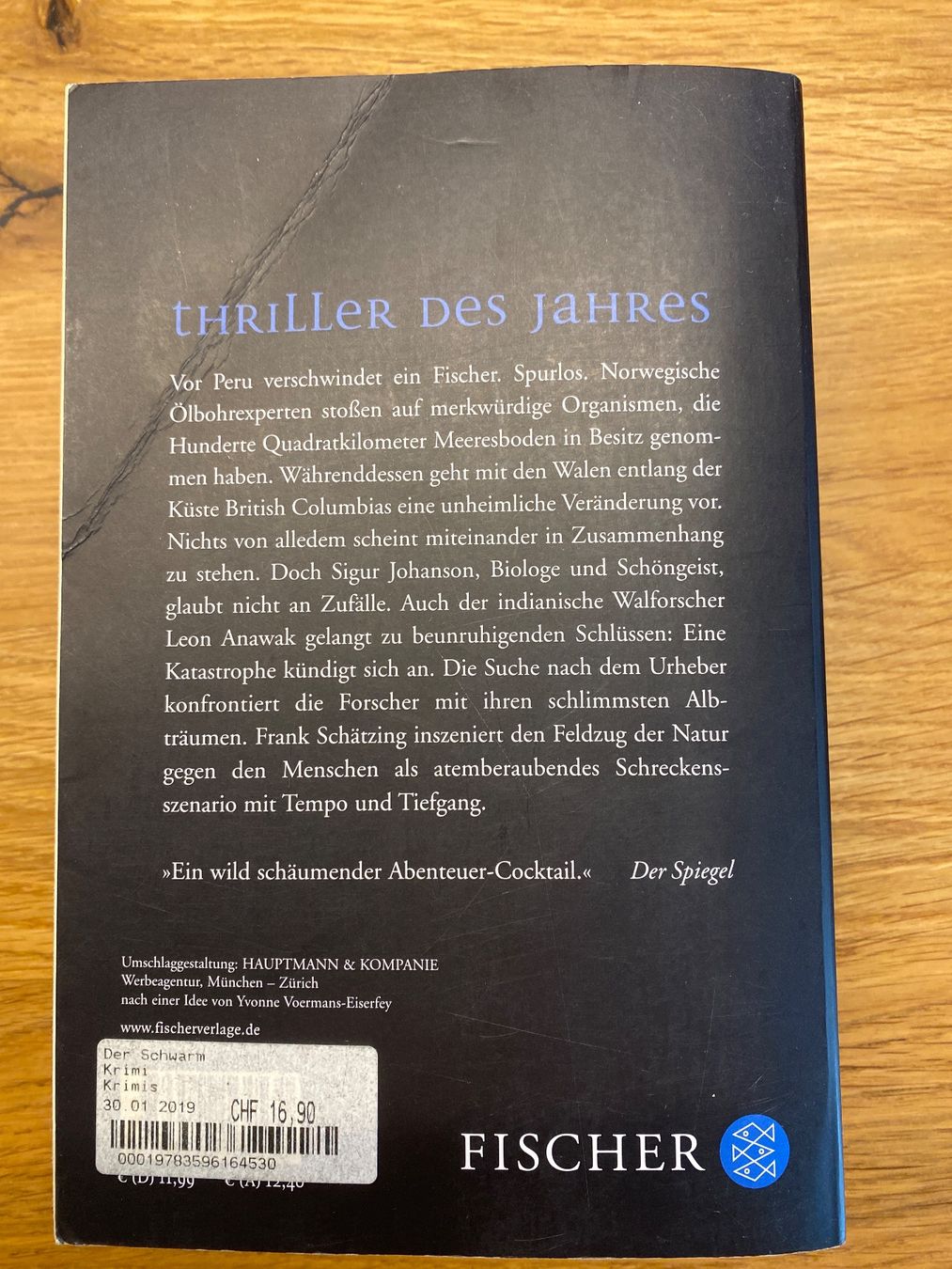 Libri: Frank Schätzing: Der Schwarm – Usato da Schmerikon venduto da tam_k9vb 1