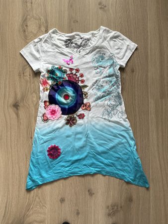 Schönes Desigual Baumwolle Kleid Grösse 140