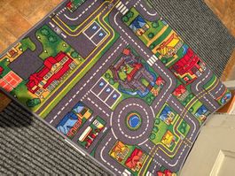 Kinder Spielteppich mit Strassenmotiv, Top Zustand!