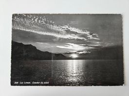 2540 Lac Léman. Coucher du soleil, C. Sartori - env. 1950