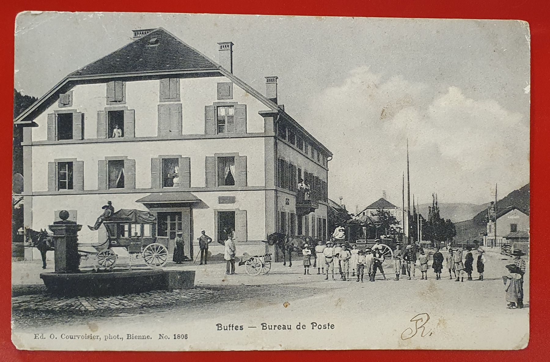 Cartoline postali: Buttes 1907 - Bureau de Poste, belebt – Usato da Kreuzlingen venduto da Rschweiz1
