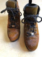 Designer Stiefel neuwertig gr 37 Fell/Leder