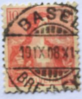 Helvetia Brustbild  Vollstempel Basel