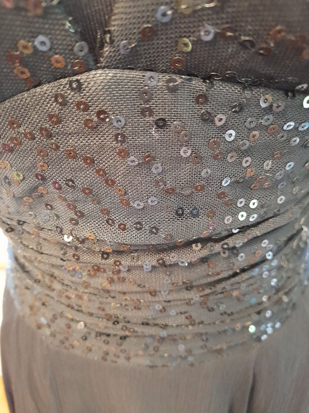 Vestiti: Kleid mit gepolstertem Oberteil. Seide/Baumwolle – Usato da Leuggelbach venduto da schmetterlings-fee 2
