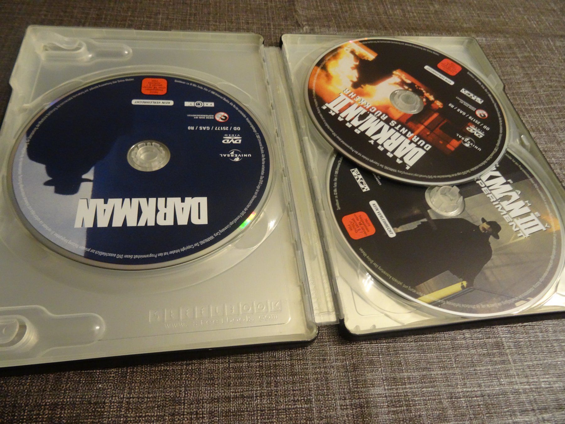 Tutti i DVDs: Darkman Trilogie DVD Box Set STEELBOOK – Usato da Olten venduto da Disc-Verkauf 1