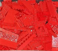 Lego 200 Roten Teile Pièces Rouges -E38