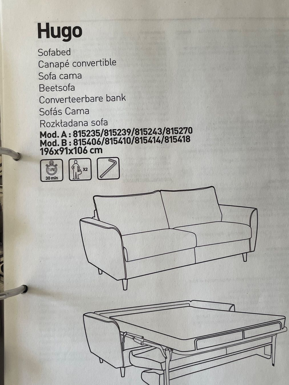 Sofas: Habitat Sofa 3-Sitzer mit Schlaffunktion, NEU – Neu (gemäss Beschreibung) aus Glattpark-Opfikon von zurich2005 3