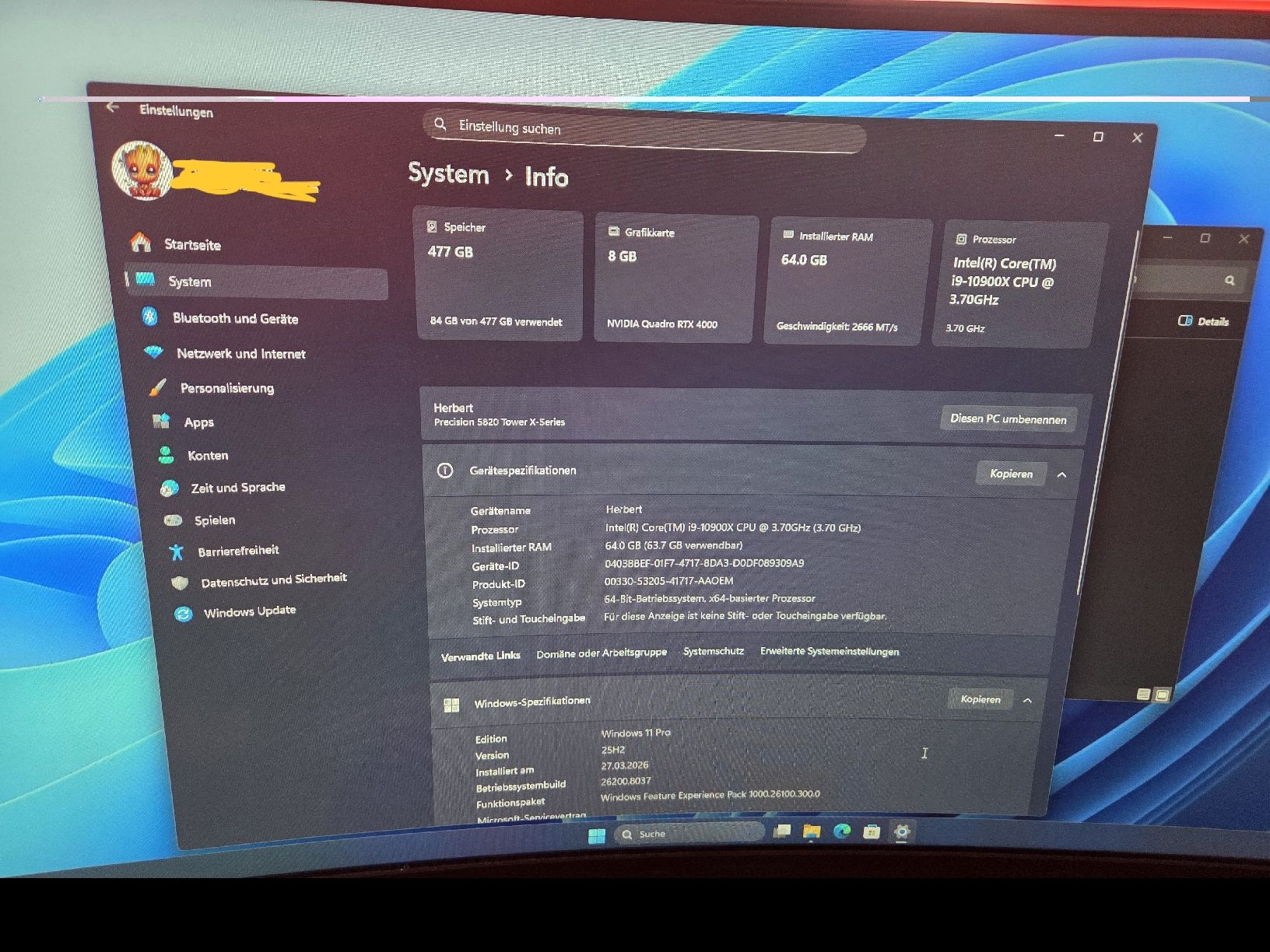 Dell PCs: PC Dell Precision 5820 + Samsung 49" Curved Minitor – Gebraucht aus Merenschwand von mipr1908 4