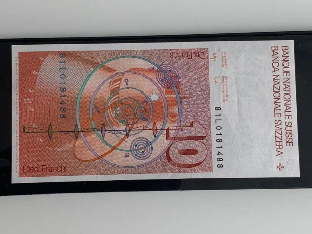 Schweizer 10er Banknote, Leonhard Euler (Gebraucht) in Flawil für CHF 9 ...