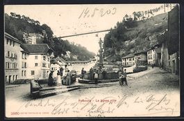 AK Fribourg, La basse ville, 1903