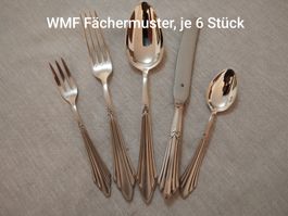 WMF Besteck Fächermuster 30-teilig gebraucht guter Zustand