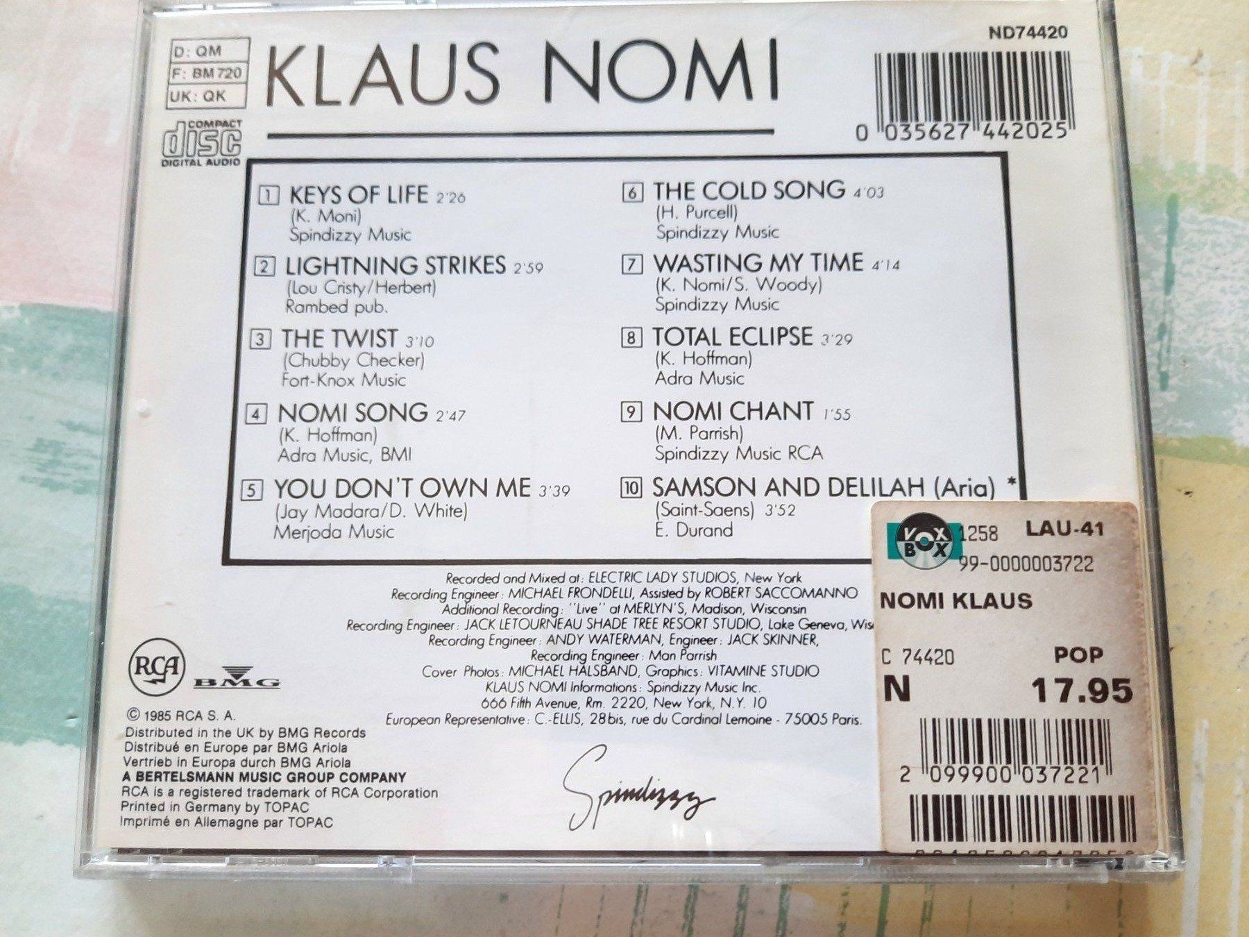 CDs: CD Klaus Nomi – Gebraucht aus Pully von bro_n52j 1