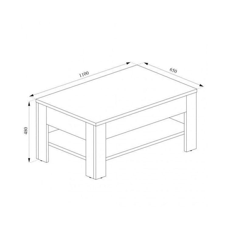Tische: Couchtisch Beistelltisch mit Schublade Sonoma/Eiche – Neu und originalverpackt aus Wallenwil von toesstal-vertrieb 8