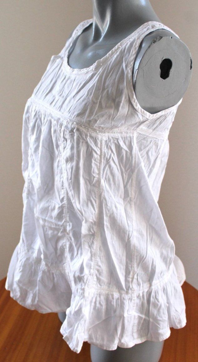 Top: weisses Oberteil , Gr. 36/S – Usato da Locarno venduto da madame-tus-sauds 2