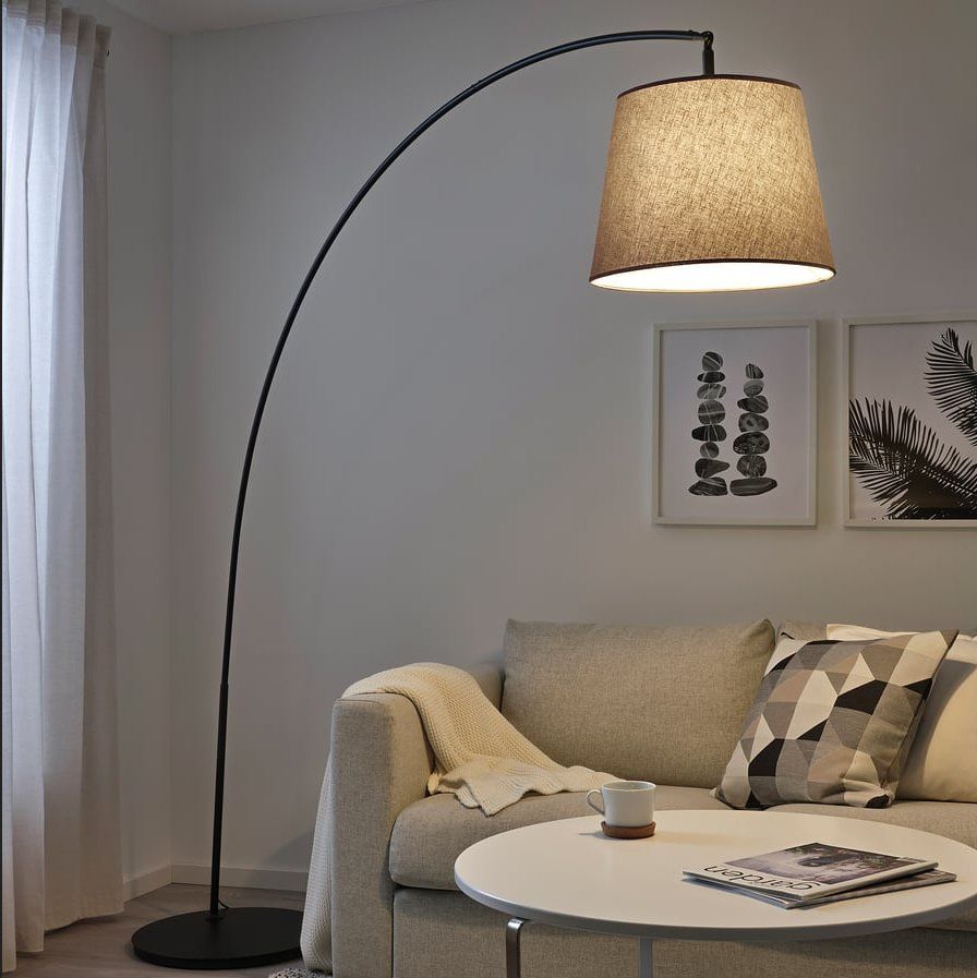 Ikea Lampen: IKEA SKOTTORP / SKAFTET Standleuchte, bogenförmig, hellgrau – Gebraucht aus Luzern von Paedy