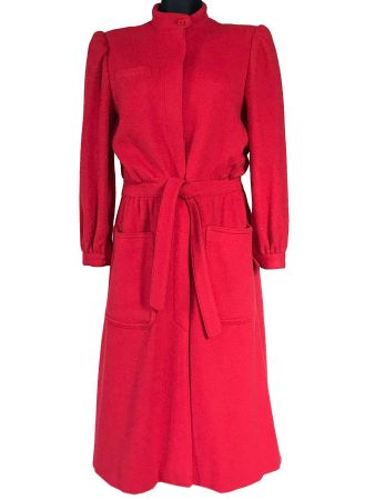 Mantel Gr. L rot VALENTINO Miss V Designer Original 1970s