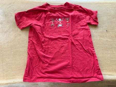 T-Shirt rot mit Schweizer Tieren Grösse 122/128
