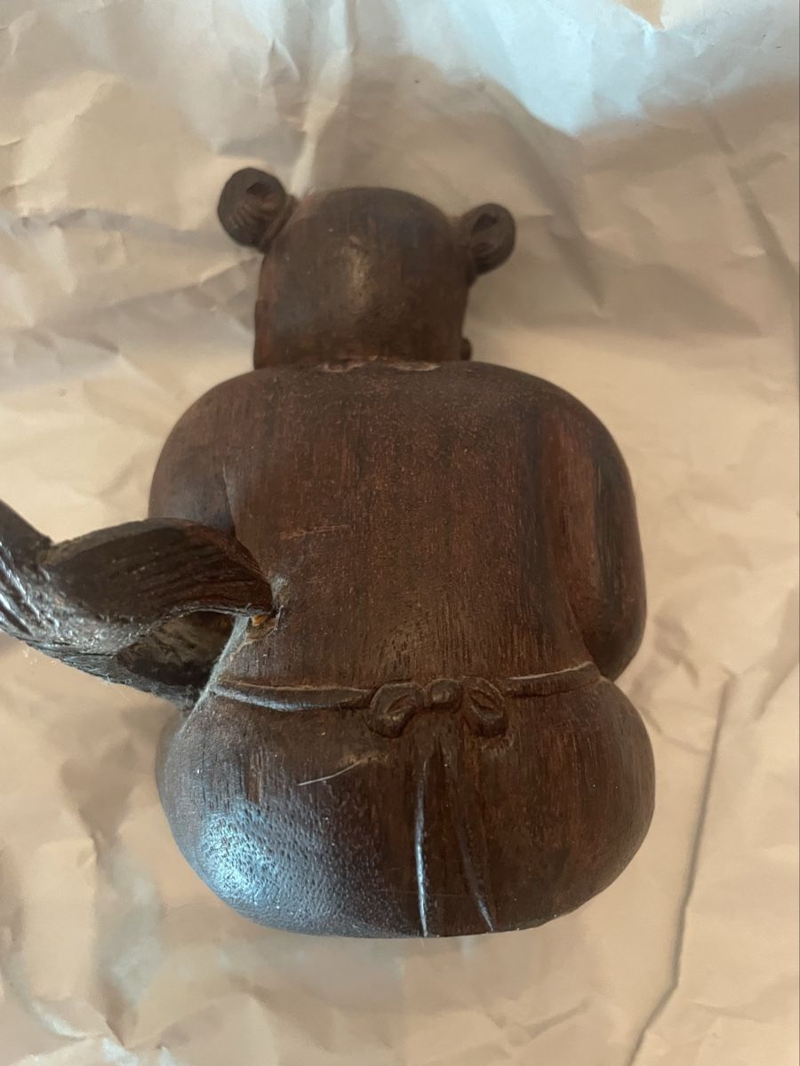Statuette: Japan Kind mit Fisch Glücksbringer – Usato da Basel venduto da Nataly1966 1