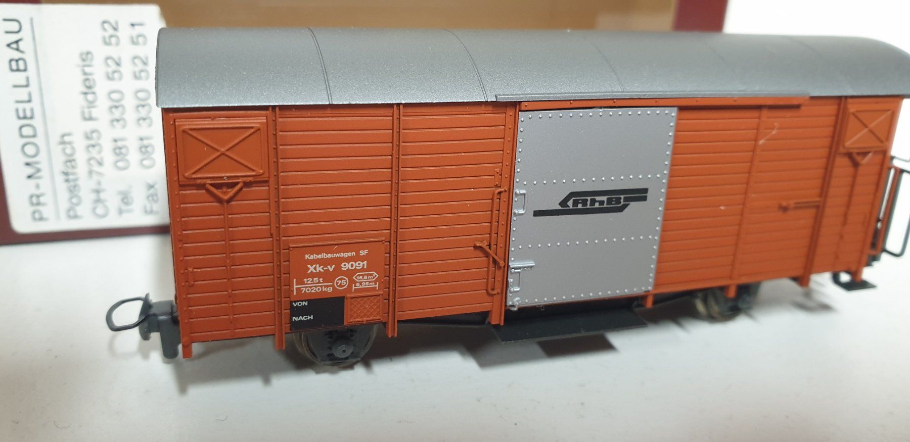 Bemo Modelleisenbahnen: Bemo RhB  Kabelbauwagen XK 2256 191 – Neu (gemäss Beschreibung) aus Neuenhof von ludovicco 5
