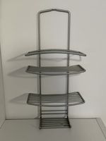 3-stufiger Duschregal Aschen-/Metall-Standkorb, Badablage