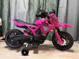 Elektro Kindermotorrad 888 12V – Pink – neuwertig
