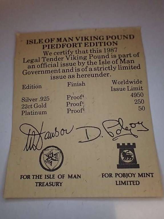 Alle Münzen: 1987 ISLE OF MAN ONE POUND – Gebraucht aus Pratteln von lupo_cattivo 3