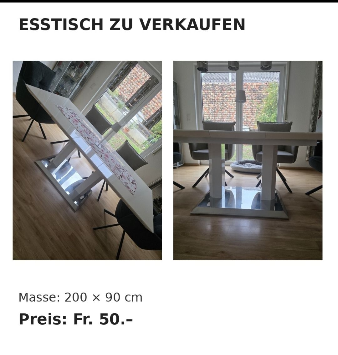 Conforama Tische: Esstisch – Gebraucht aus Neuhausen von iza74