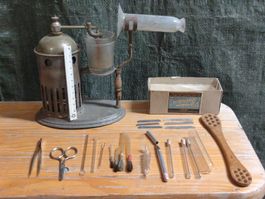 Medizinisches Instrumenten Set Vintage
