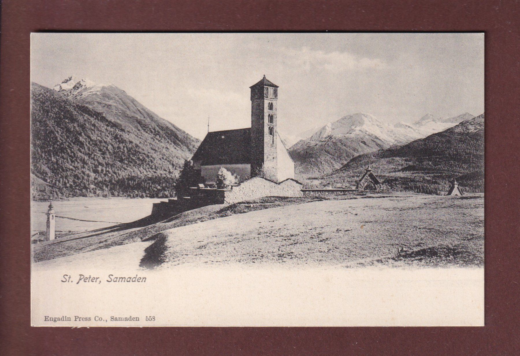 Cartoline postali: SAMADEN - St. Peter – Usato da Pully venduto da nicecards