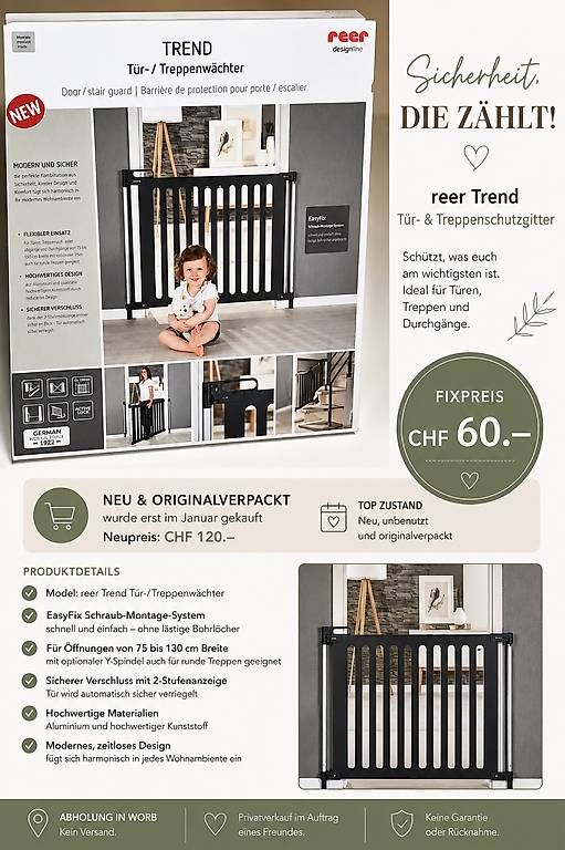 Sécurité: Tür- & Treppenschutzgitter  Neu & originalverpack – D'occasion à Moosseedorf par lor_q9bd