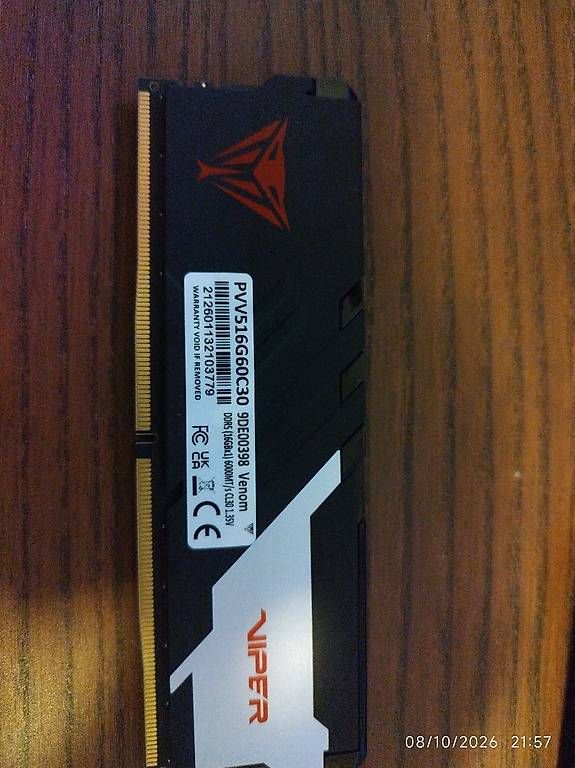 Memory / RAM: 16GB DDR5 CL30 6000MTs – Gebraucht aus Hittnau von ant_sci