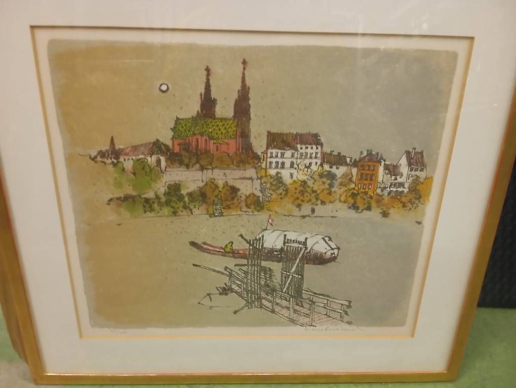 Grafica & Litografie: Basel,Marco Richterich Lithographie signiert – Usato da Basel venduto da Petergunn