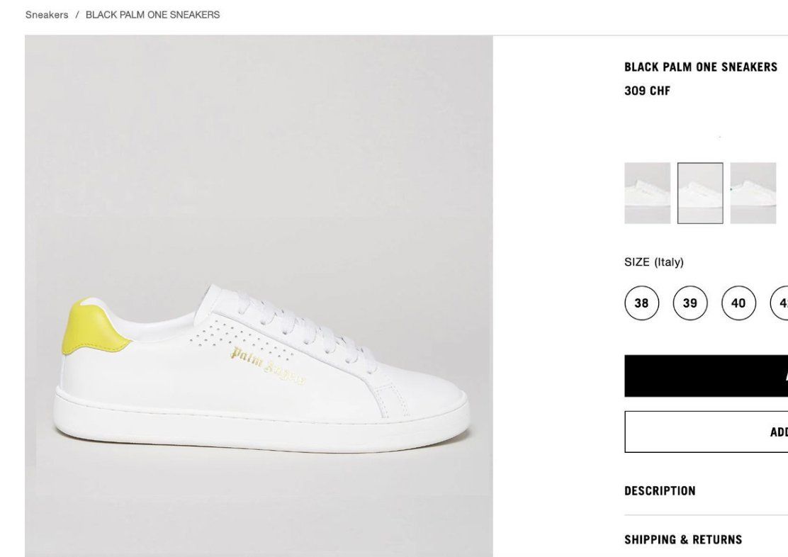 Palm Angels Scarpe da uomo: New Palm Angels sneakers -  IT42 – Nuovo e nell'imballaggio originale da St-Sulpice VD venduto da juhdu 1