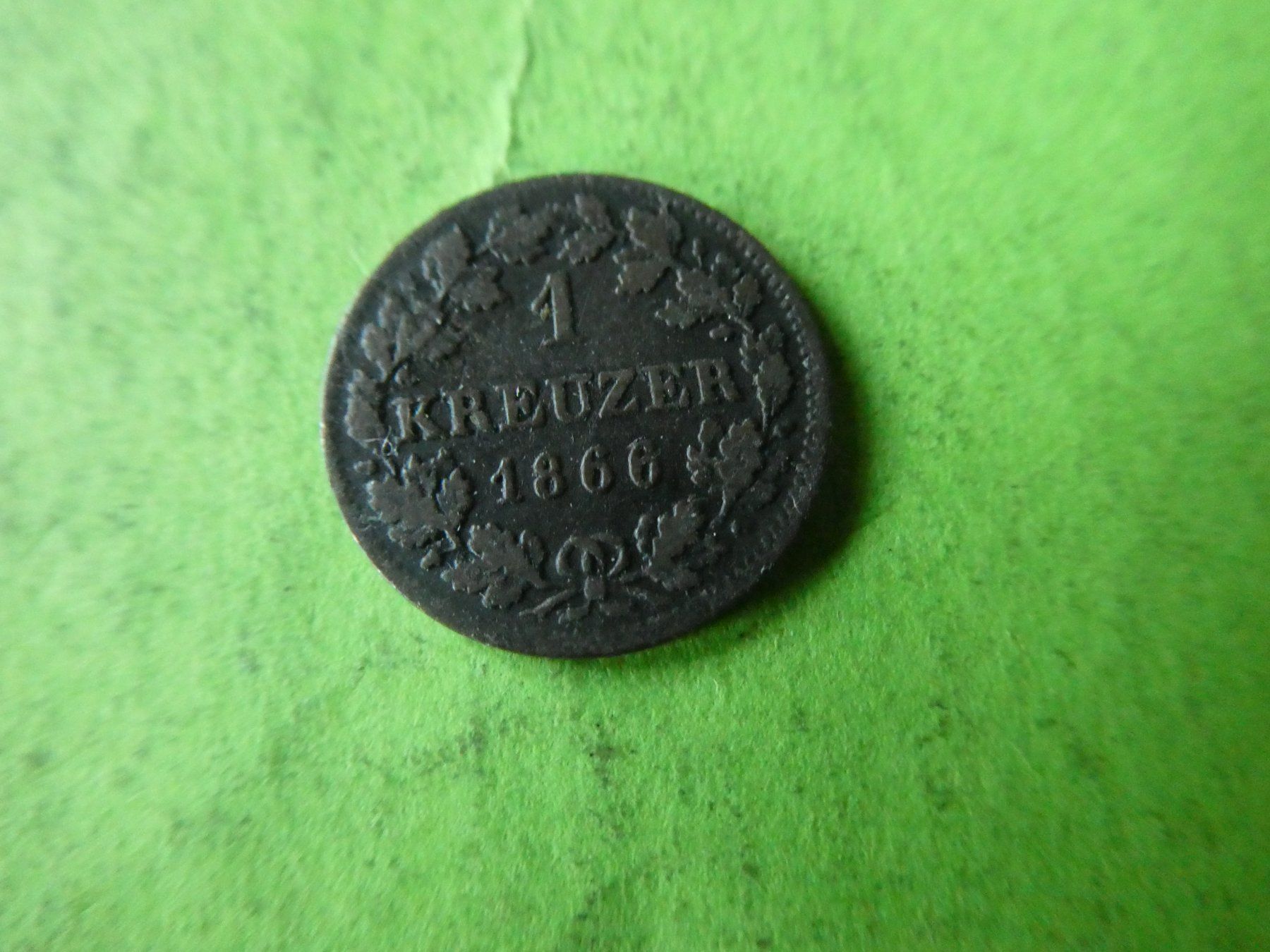 Tutti le monete: Bayern 1866, 1 Kreuzer   - Silber – Usato da Hinterforst venduto da Rohusri